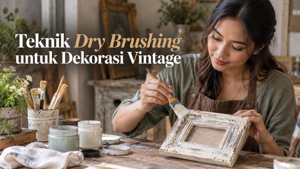 Teknik Dry Brushing untuk Dekorasi Vintage